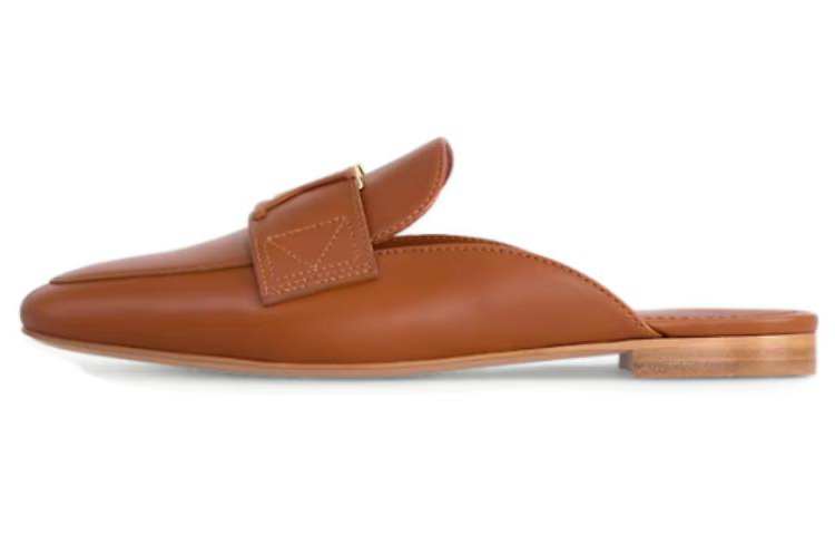 LOUIS VUITTON Capri Rubber Sole Quiet Wrap-toe Slippers Women's Brown