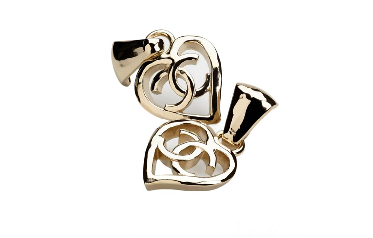 CHANEL Metal Earrings Women's Gold
