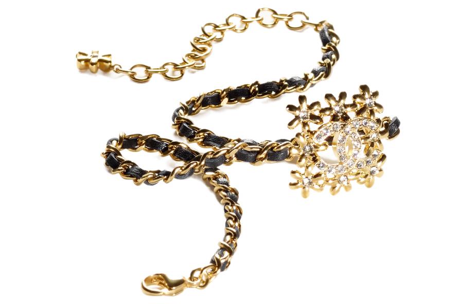 CHANEL Metal Necklaces Women's Gold