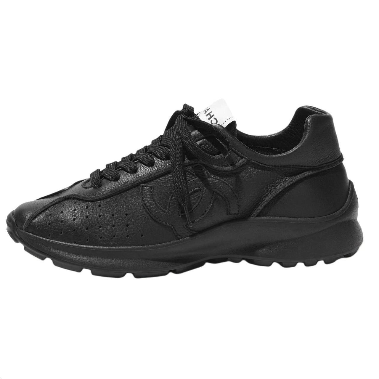 CHANEL Low Top Casual Shoes Women's Black