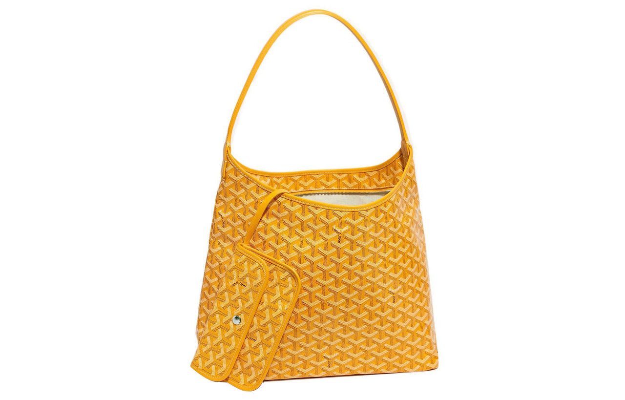 GOYARD Bohème Hobo Canvas With Leather Shoulder Bag Combo Bag Shoulder Bag Women's Yellow