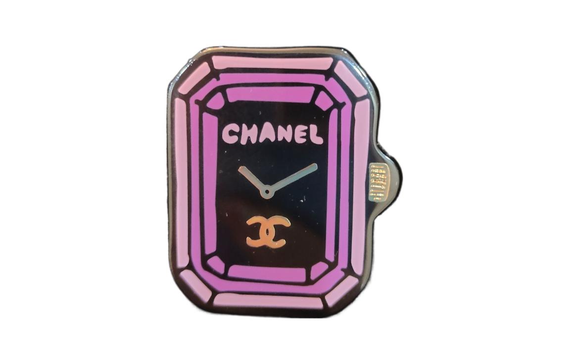 CHANEL Brooches Unisex Purple