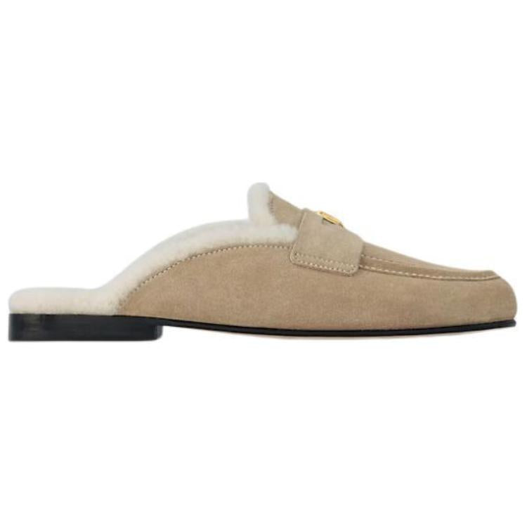 LOUIS VUITTON Wrap-toe Slippers Women's Beige