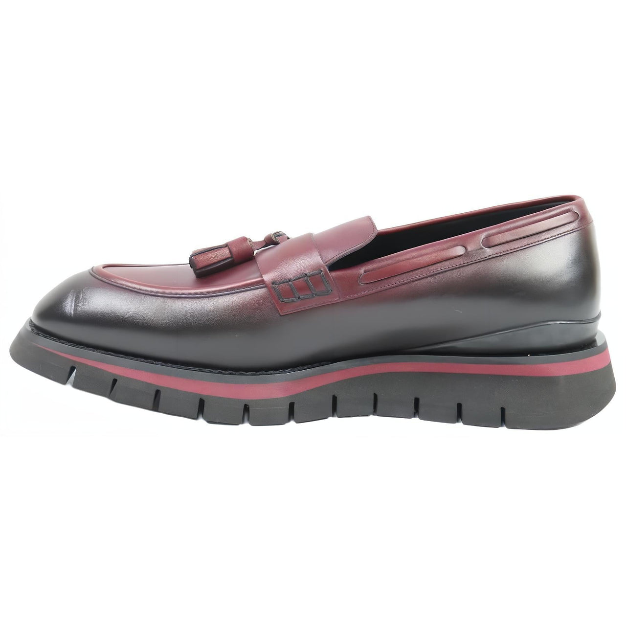 LOUIS VUITTON Loafers 5cm Men's Red Brown