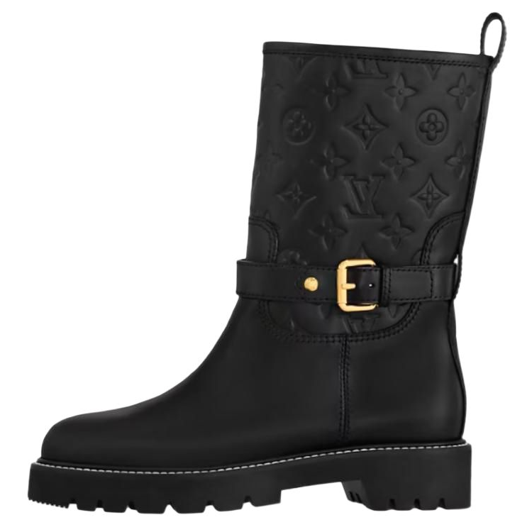 LOUIS VUITTON Territory Ankle Boots Women's Black