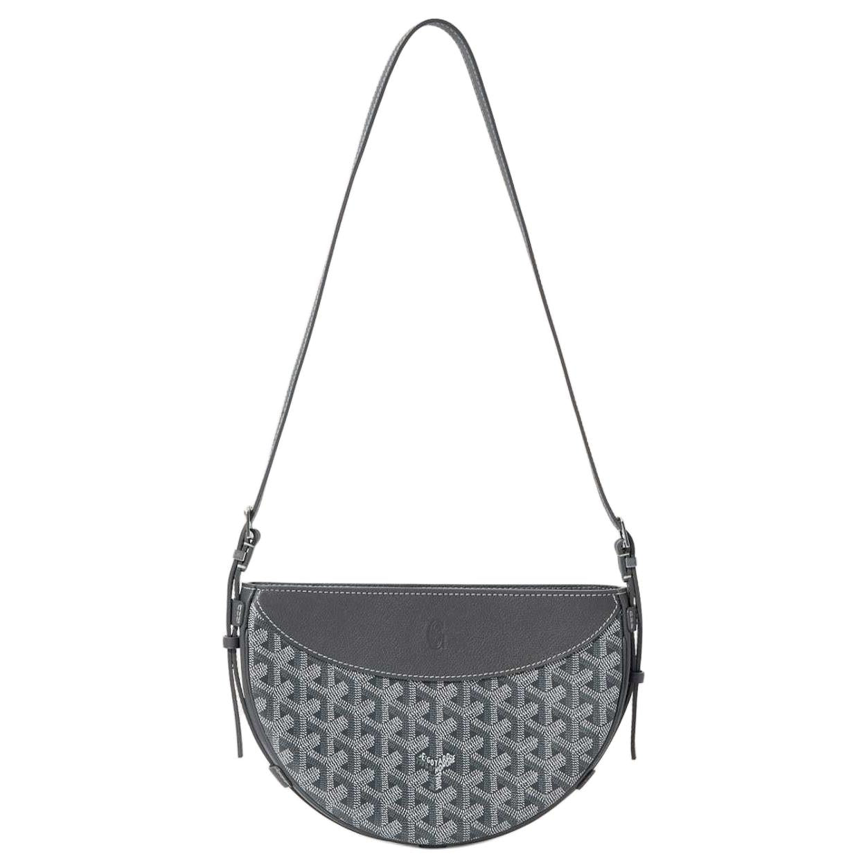 GOYARD Canvas With Calfskin Swift Bag Shoulder Bags Unisex Gray