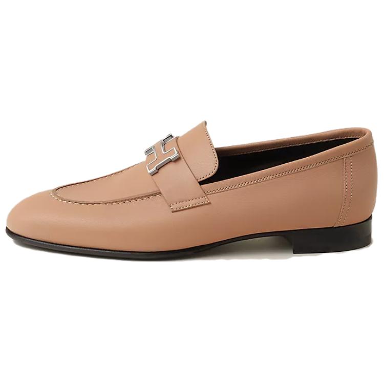 HERMES Paris Loafers Women's Beige