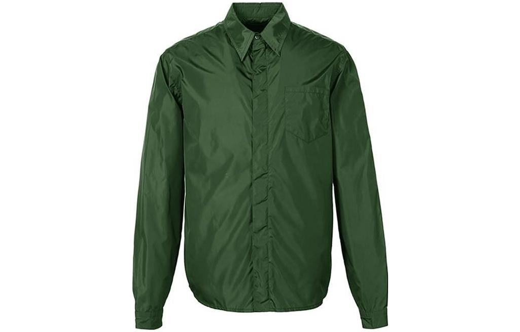 PRADA Shirts Men Army Green