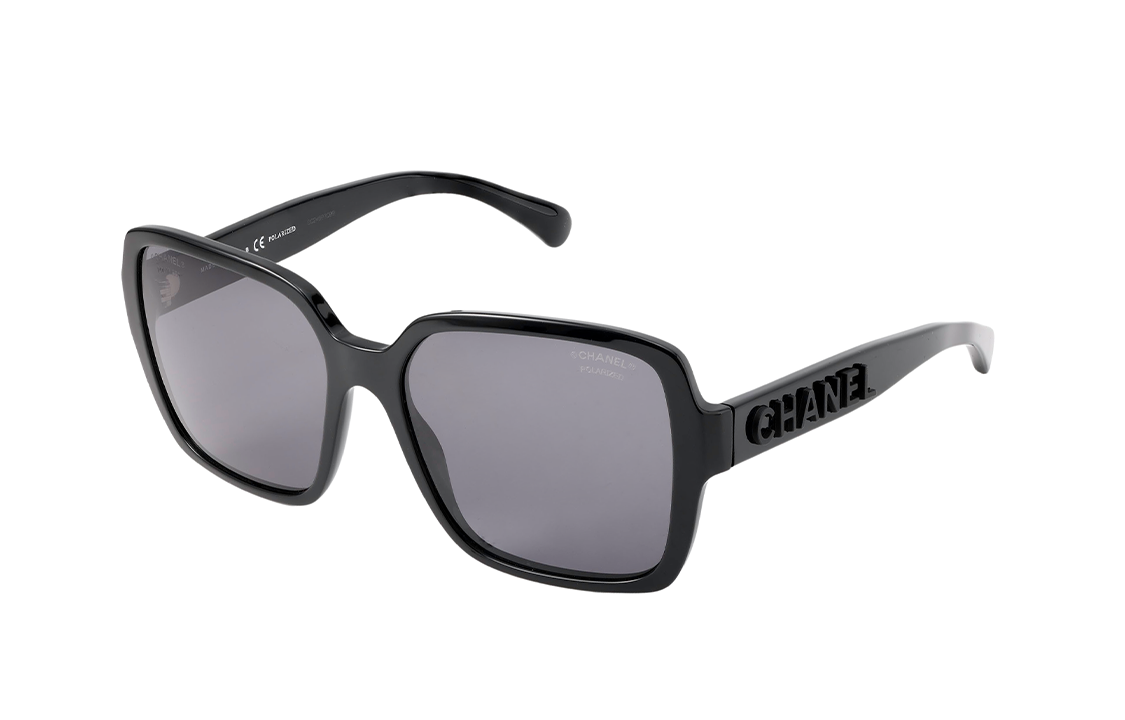 CHANEL Sunglasses Women's Black
