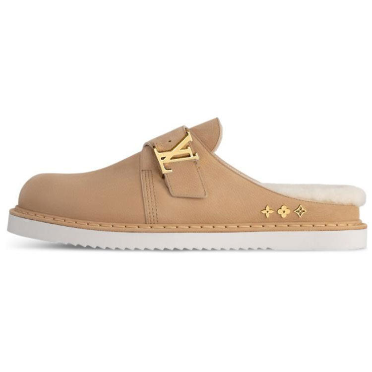 LOUIS VUITTON Easy Wrap-toe Slippers Men's Brown