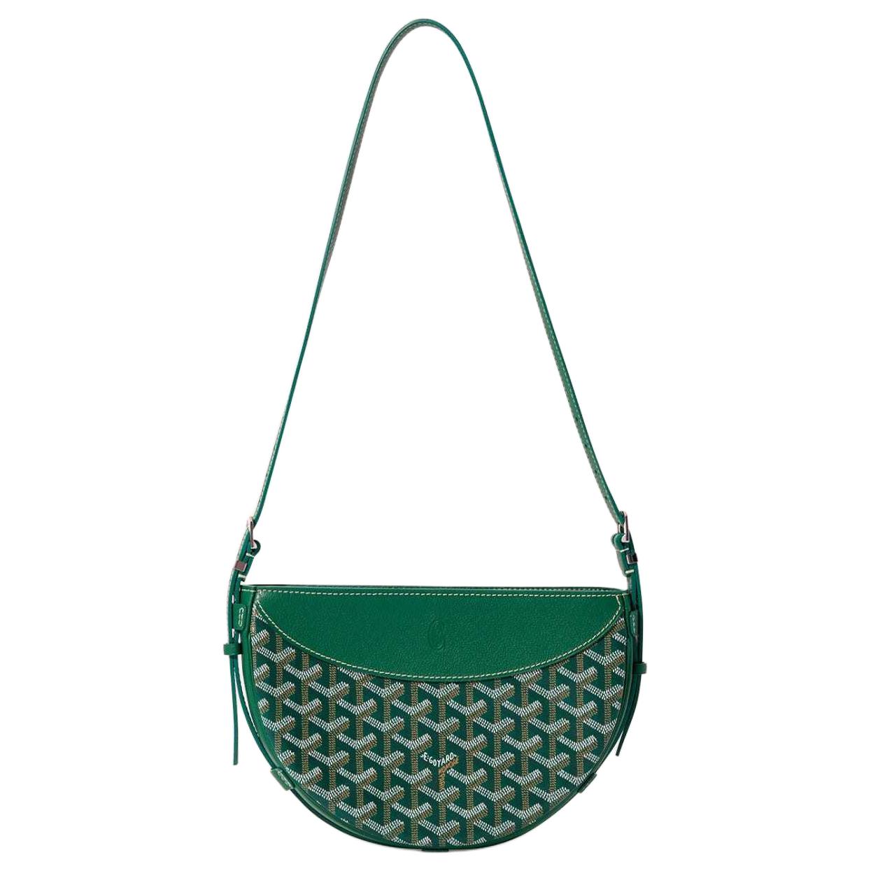 GOYARD Canvas With Calfskin Swift Bag Shoulder Bags Unisex Green