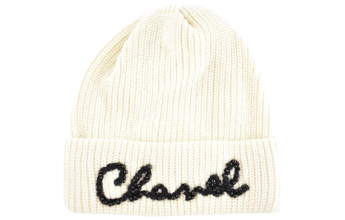 CHANEL Cashmere Beanies Women's White