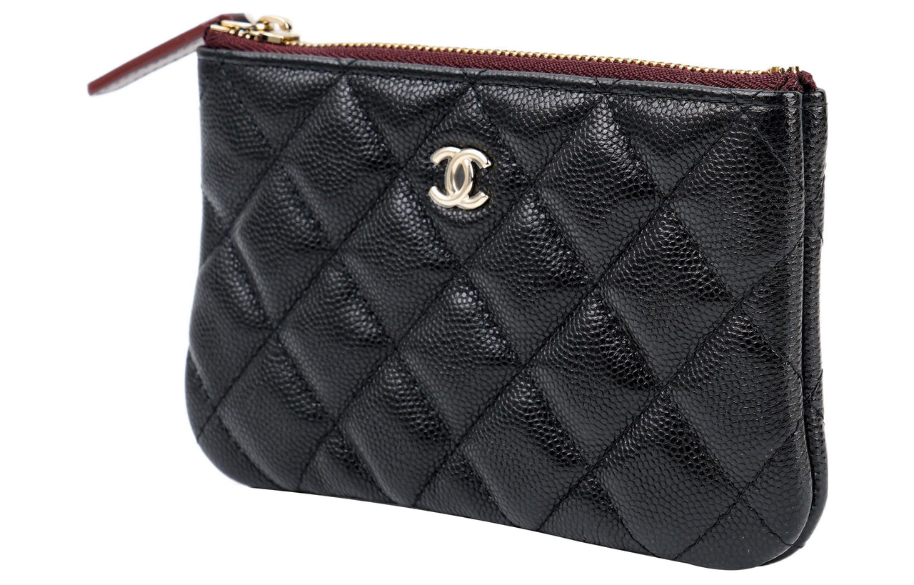 CHANEL Classic Mini Zipped Pouch Black A82365