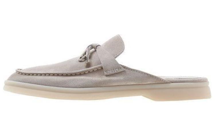 Loro Piana Rubber Sole Wrap-toe Slippers Women's Gray