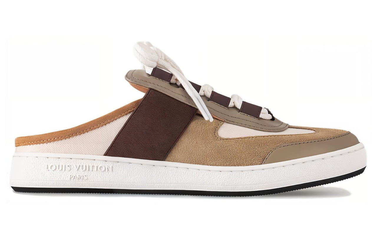 LOUIS VUITTON Lous Quick Dry Wrap-toe Slippers Women's Brown