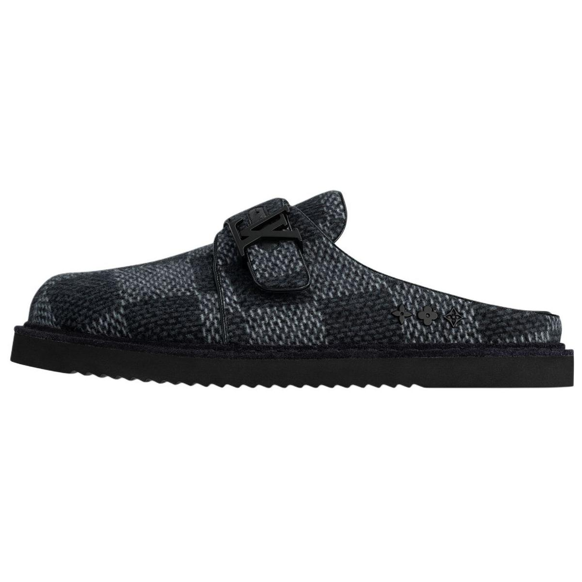 LOUIS VUITTON Easy Closed Toe Slippers Men's Black