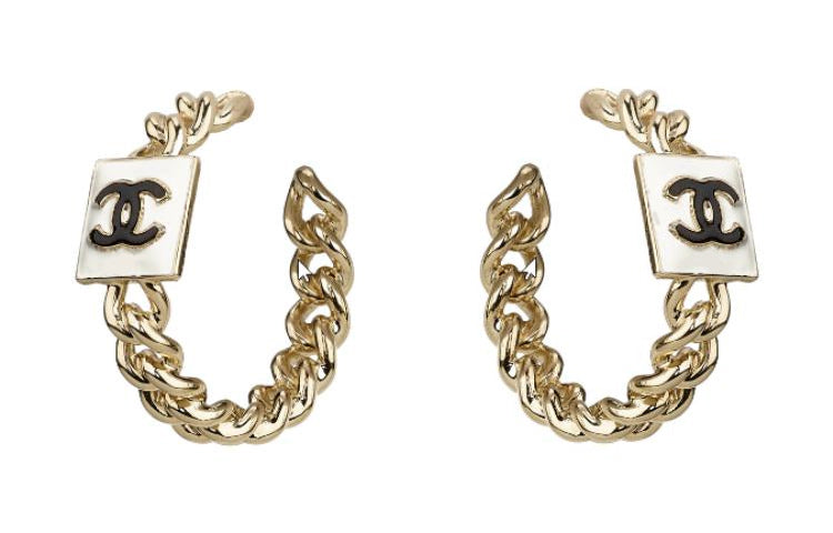 CHANEL Earrings Women's Gold