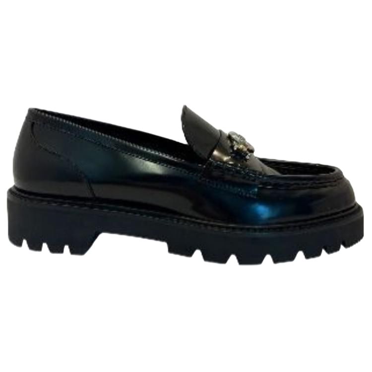 LOUIS VUITTON District Loafers Women's Black