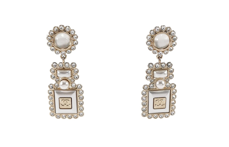 CHANEL Earrings Women's Gold