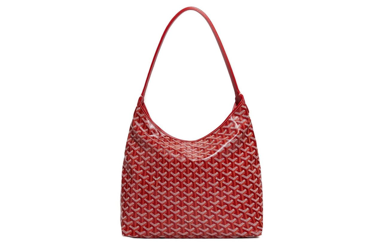 GOYARD Bohème Hobo Canvas With Leather Shoulder Bag Combo Bag Shoulder Bag Women's Red