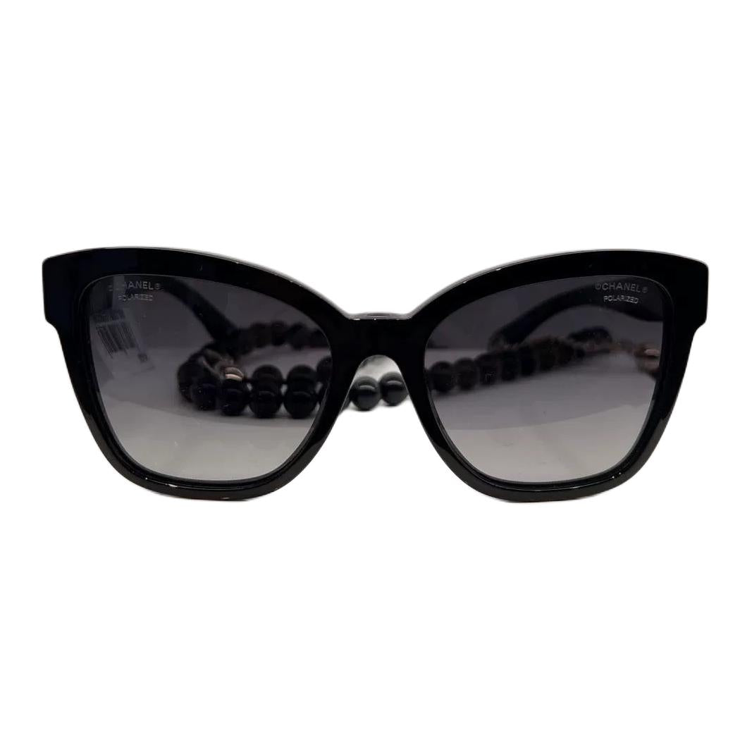 CHANEL Sunglasses Women's Black