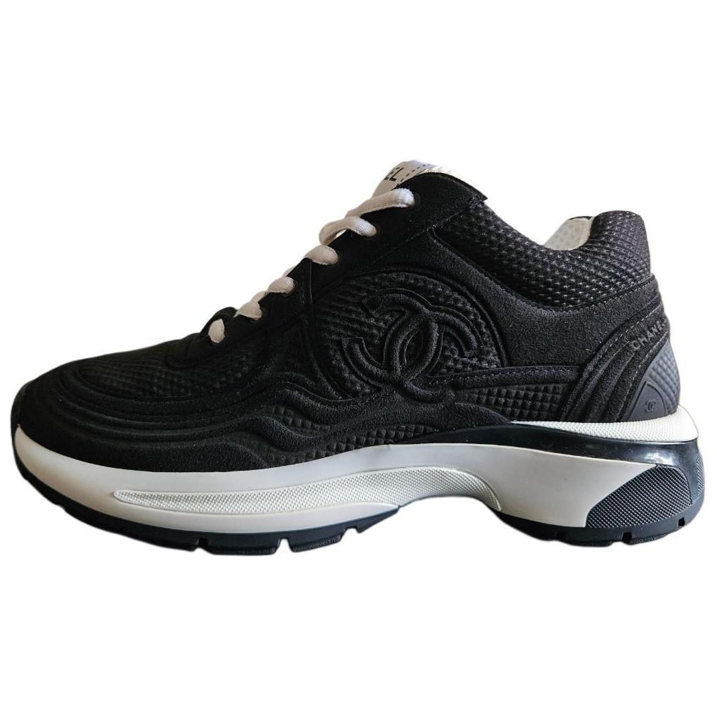 CHANEL Low Top Casual Shoes Women's Black
