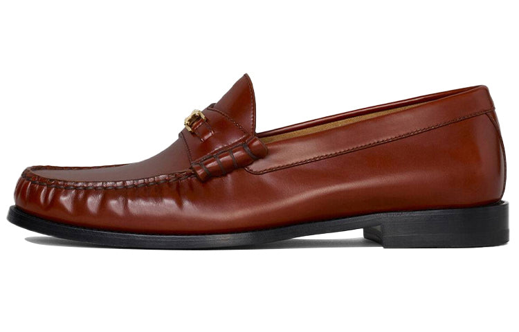 CELINE Triomphe Loafers Women's Brown