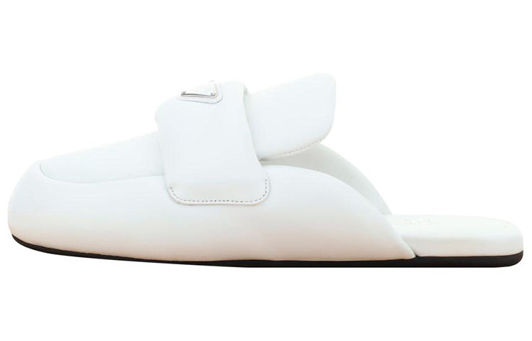 PRADA Closed Toe Slippers Women's White