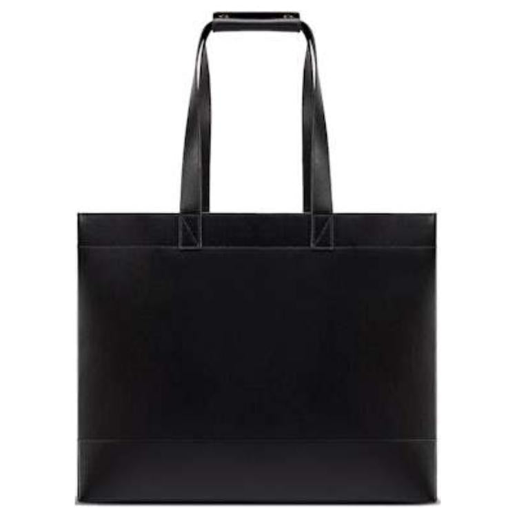 DIOR Cow Leather Tote Bag Shopping Bag Handbag Men's Black