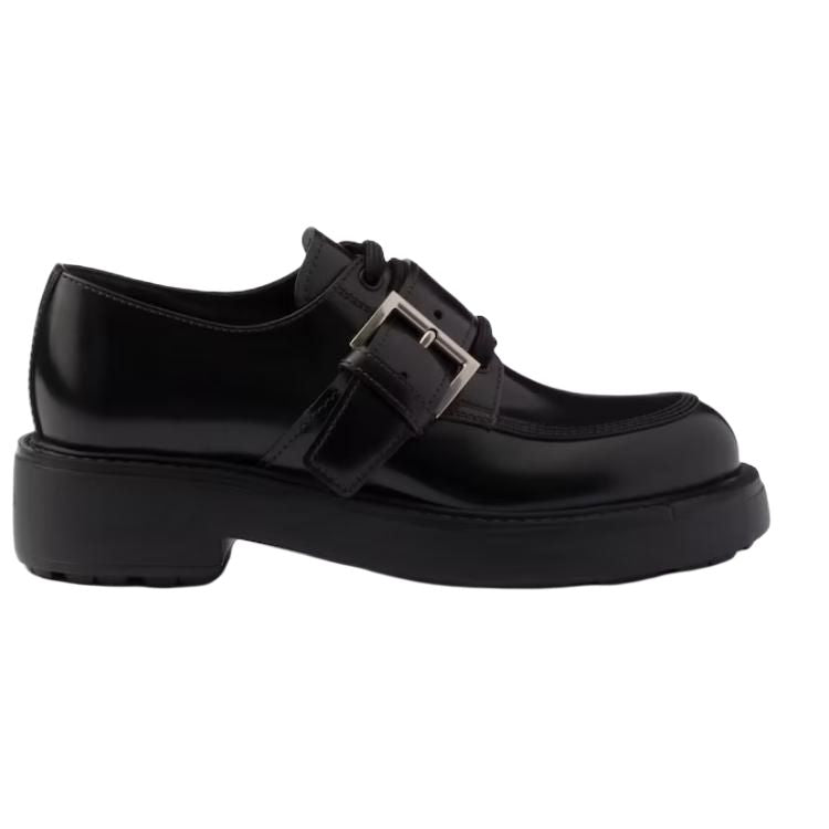PRADA Loafers 5cm Women's Black