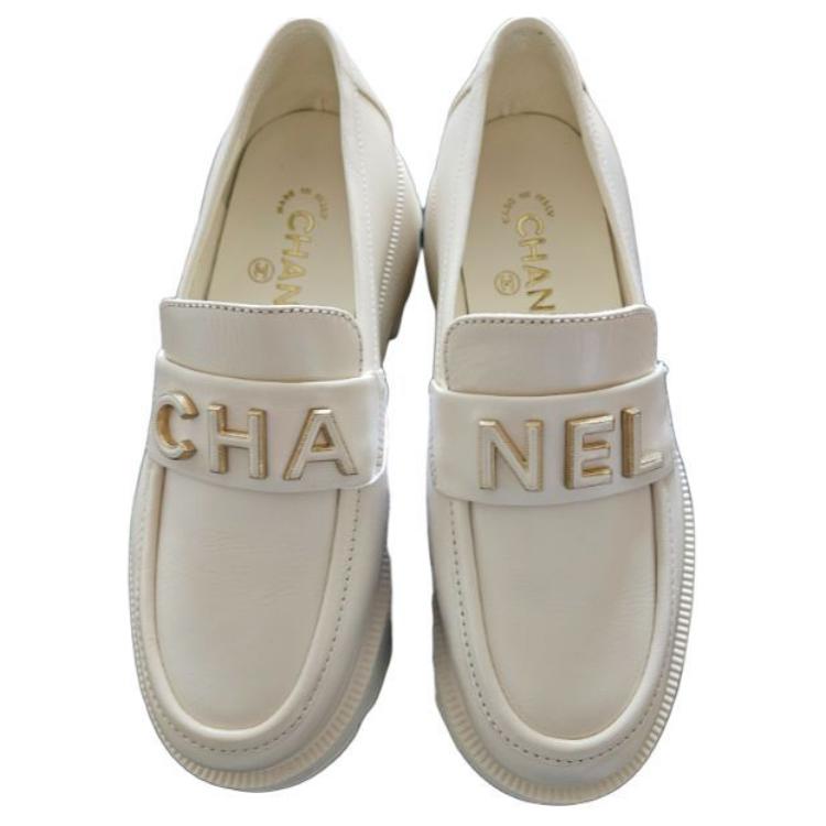 CHANEL Loafers Women's White