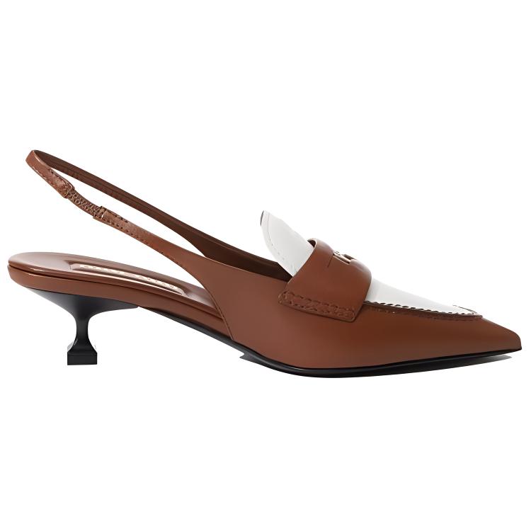 MIU MIU Slingback Penny Loafers Women's