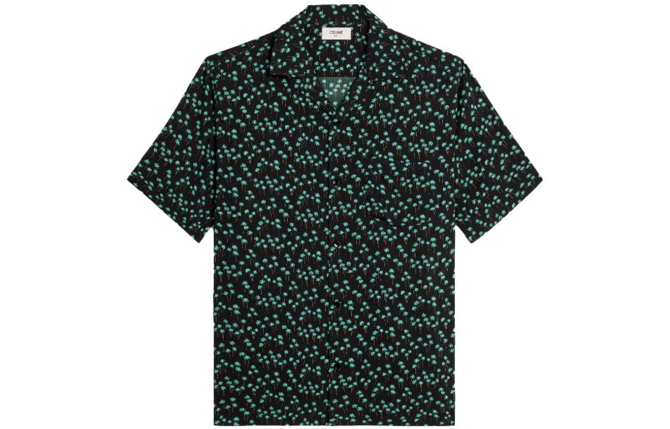 CELINE All Over Patterned Short Sleeved Shirt