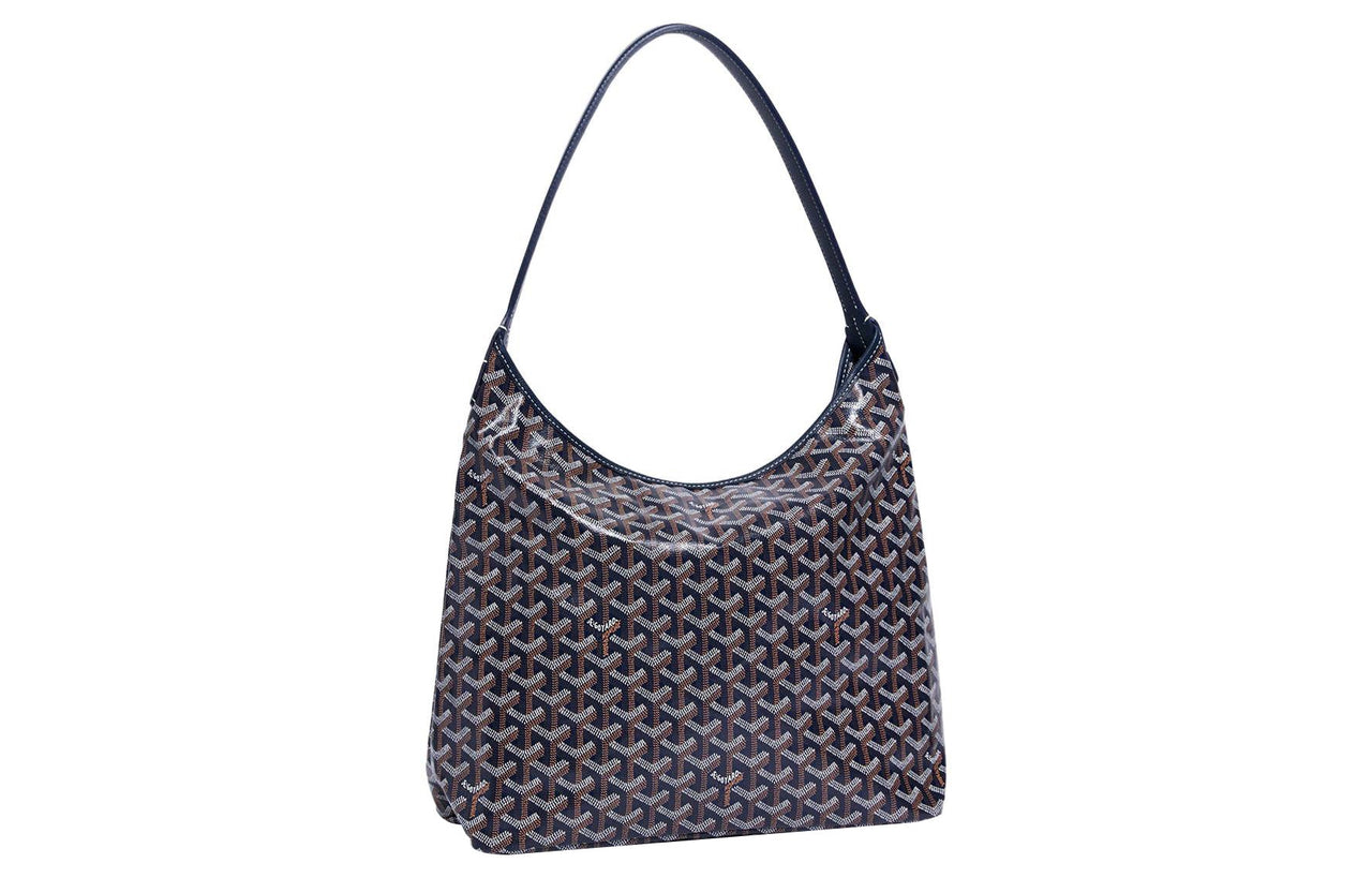 GOYARD Bohème Hobo Canvas With Leather Shoulder Bag Combo Bag Shoulder Bags Women's Marine Blue