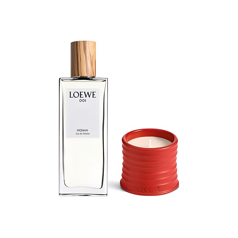 LOEWE 001 Tomato Leaves Perfume Sets Eau De Toilette EDT Jasmine Amber 50ml+170g