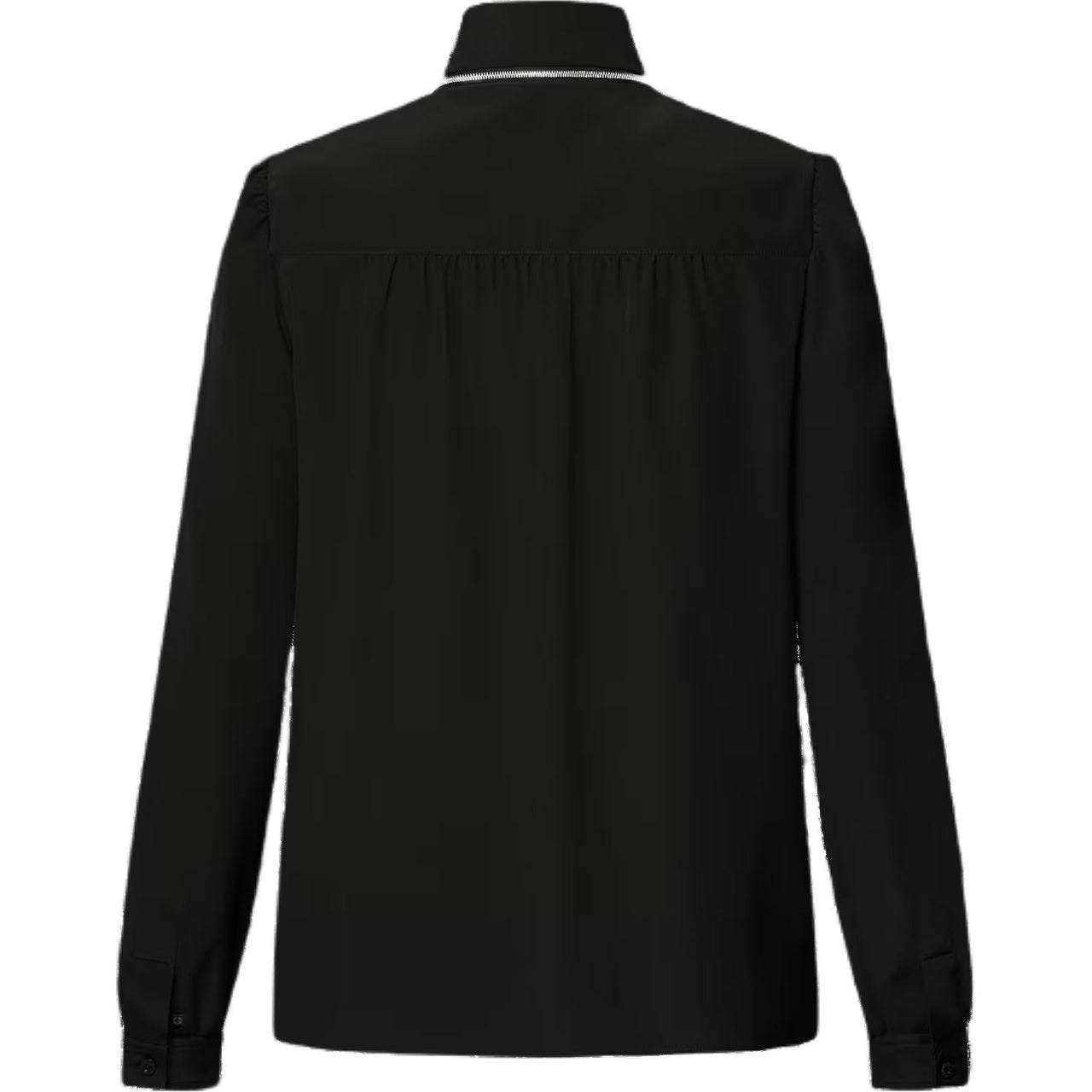 LOUIS VUITTON Monogram Accent Lavallière Blouse