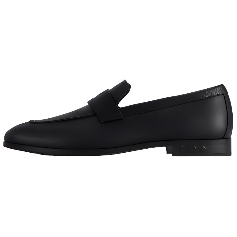LOUIS VUITTON Glove Loafers Men's Black