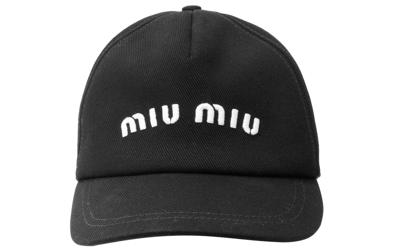 MIU MIU Fabric Baseball Caps Women's Black