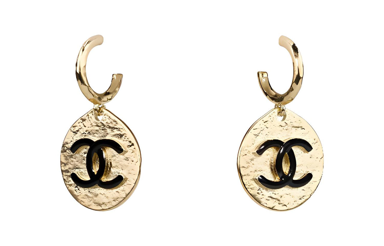 CHANEL Earrings Women's Gold