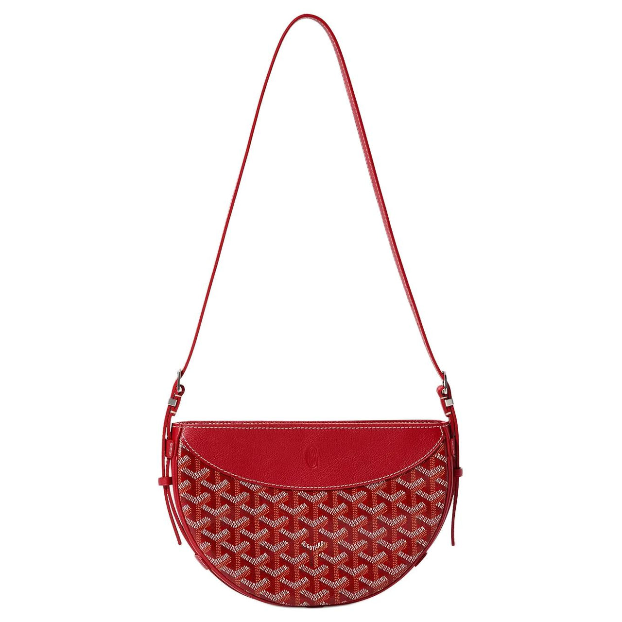 GOYARD Canvas With Calfskin Swift Bag Shoulder Bags Unisex Red