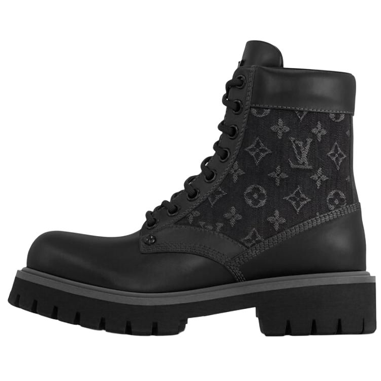 LOUIS VUITTON Ranger Ankle Boots Men's Black