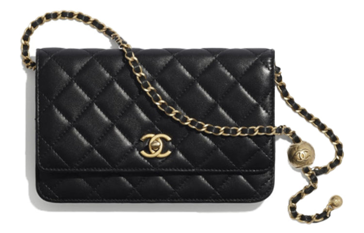 CHANEL Classic Wallet On Chain Lambskin Black