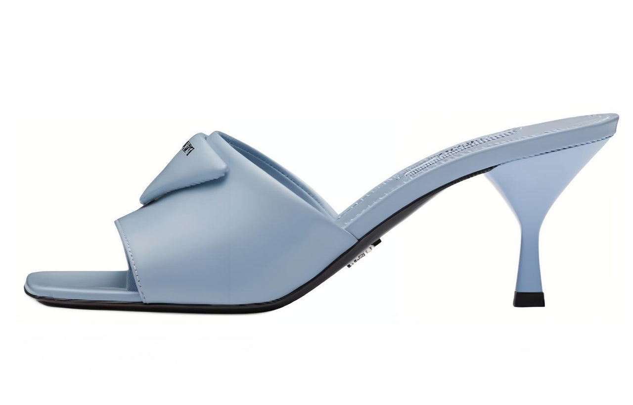 PRADA Abrasion Resistant Slide Slippers Women's Blue