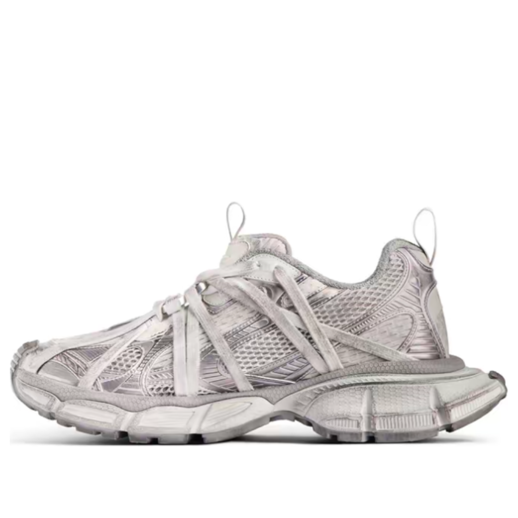 (WMNS) Balenciaga 3XL Extreme Laces Sneakers 'Silver' 825599W3XCH1101