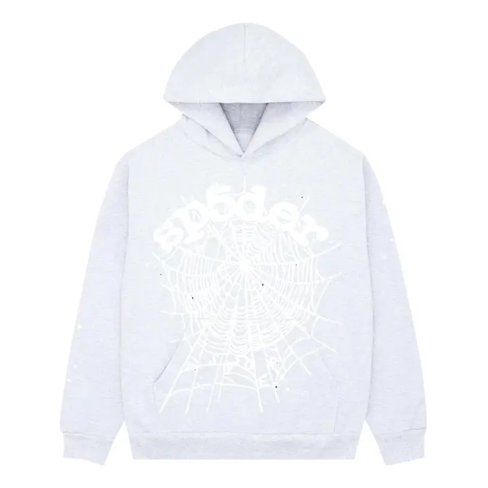 Sp5der OG Web Hoodie 'Heather Grey' 2406-1FW230106OWH-HEAT