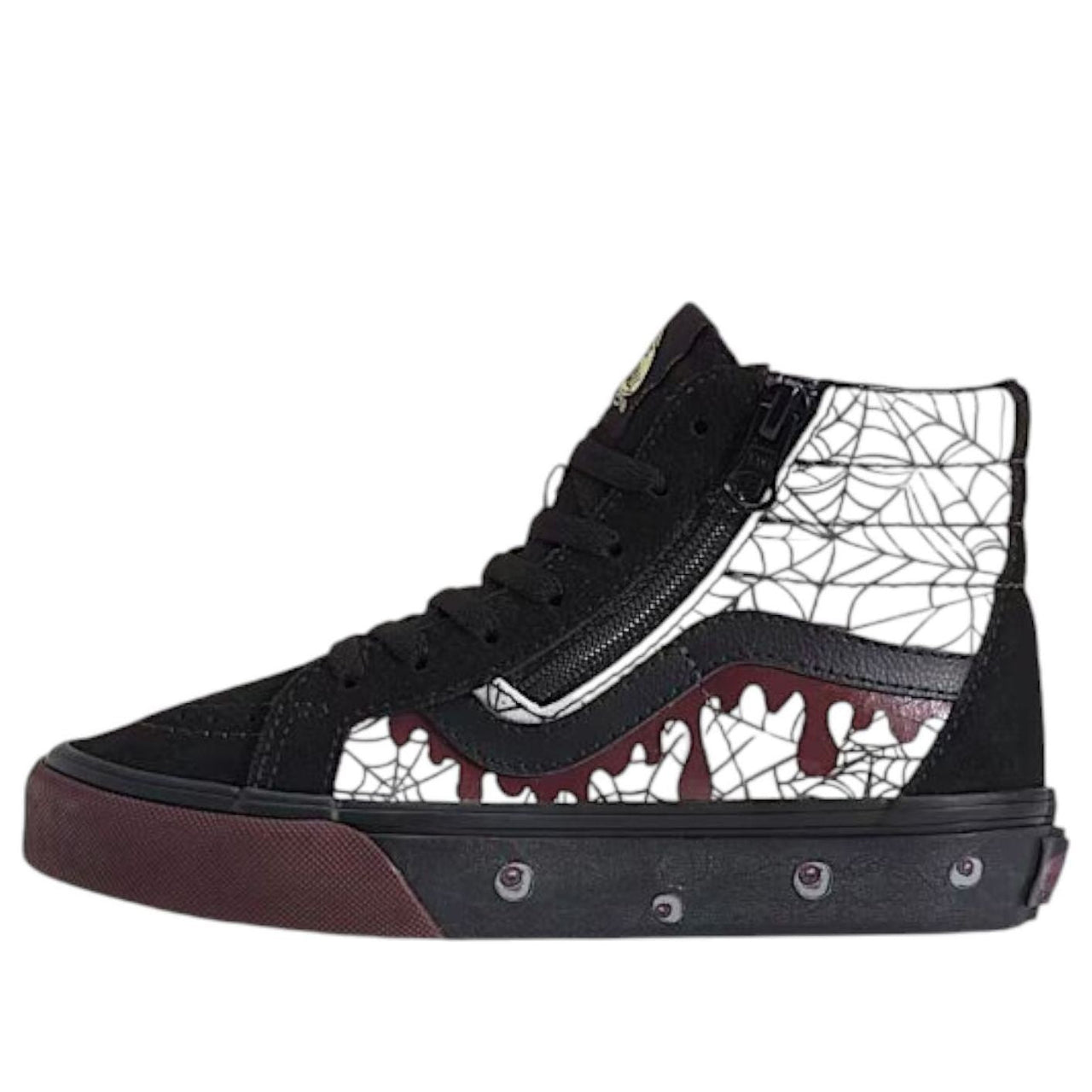 (PS) Vans Sk8-Hi Side Zip Halloween 'In the Shadows Black Port Red' VN000CZ0BML