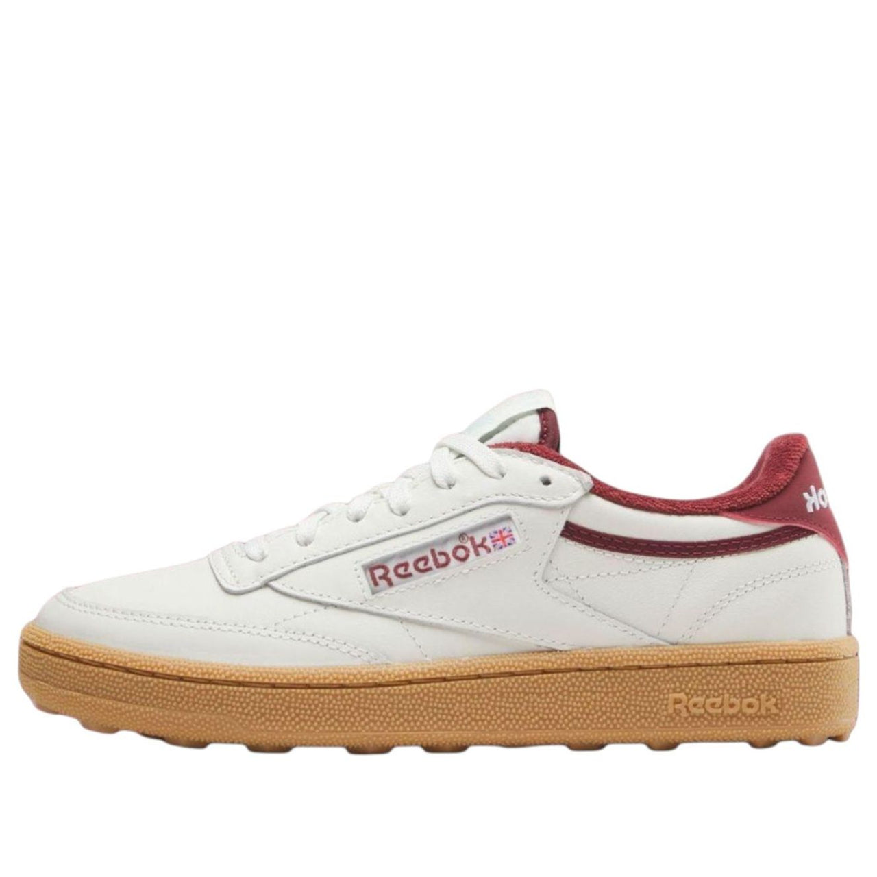(WMNS) Reebok Club C Golf 'White Burgundy Gum' 100236007