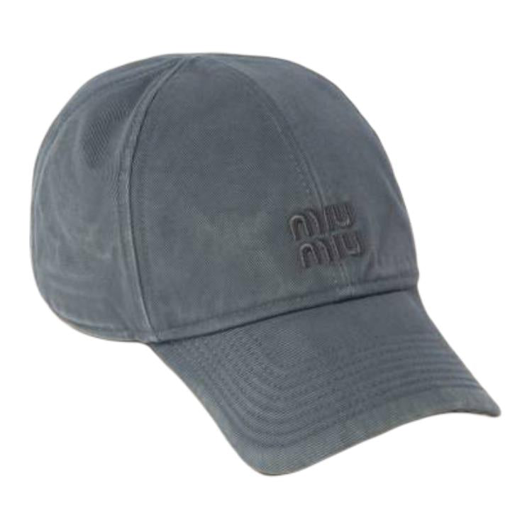 MIU MIU Fabric Baseball Caps Women's Gray