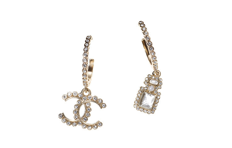 CHANEL Earrings Women's Gold