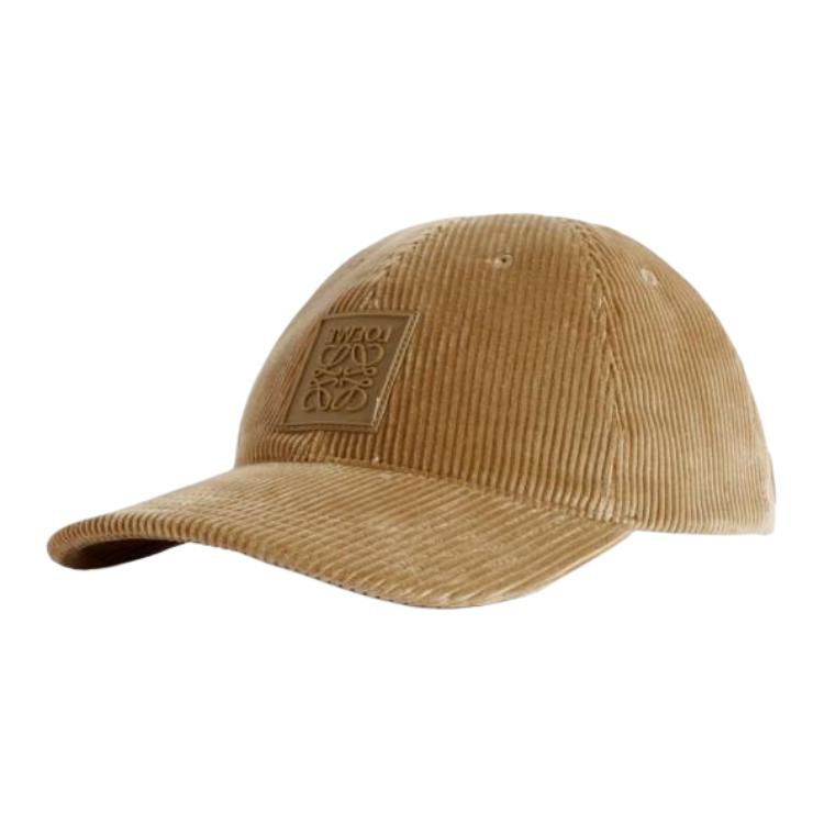 LOEWE Cotton Baseball Caps Men's Beige